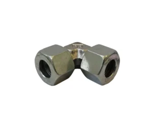 Kolanko + nakrętki + pierścienie zacinające na rurkę 12 mm - komplet