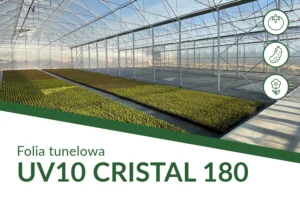 Folia tunelowa UV10 CRISTAL 180µm 12x33 m