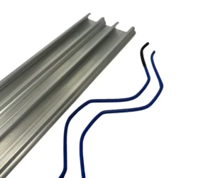 Listwa aluminiowa podwójna z drutem sprężynowym L=2,0m