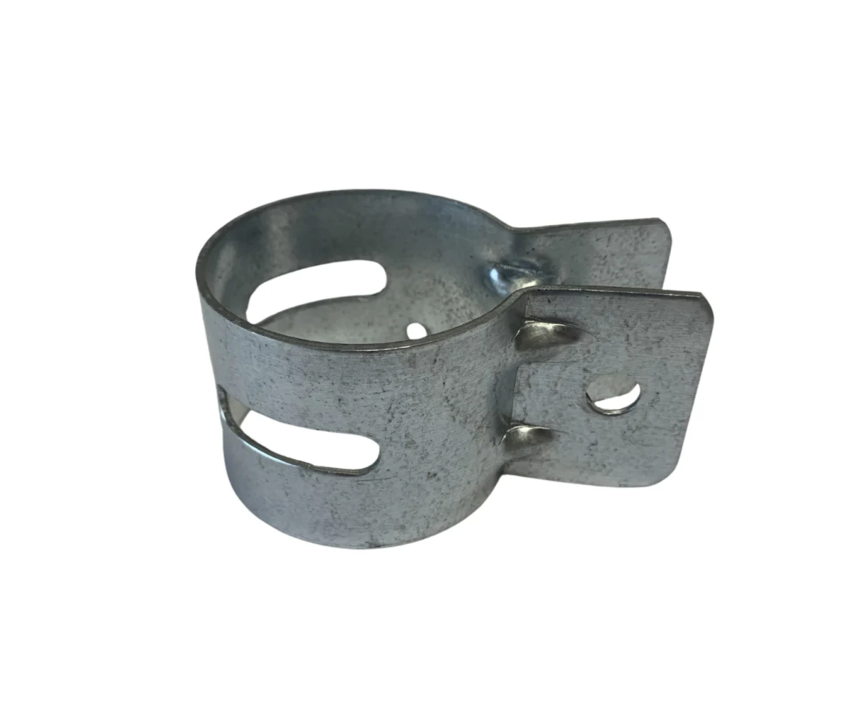 Opaska okrągła 2" (60,3 mm) z blachy 2 mm - 1 otwór - obrazek 5