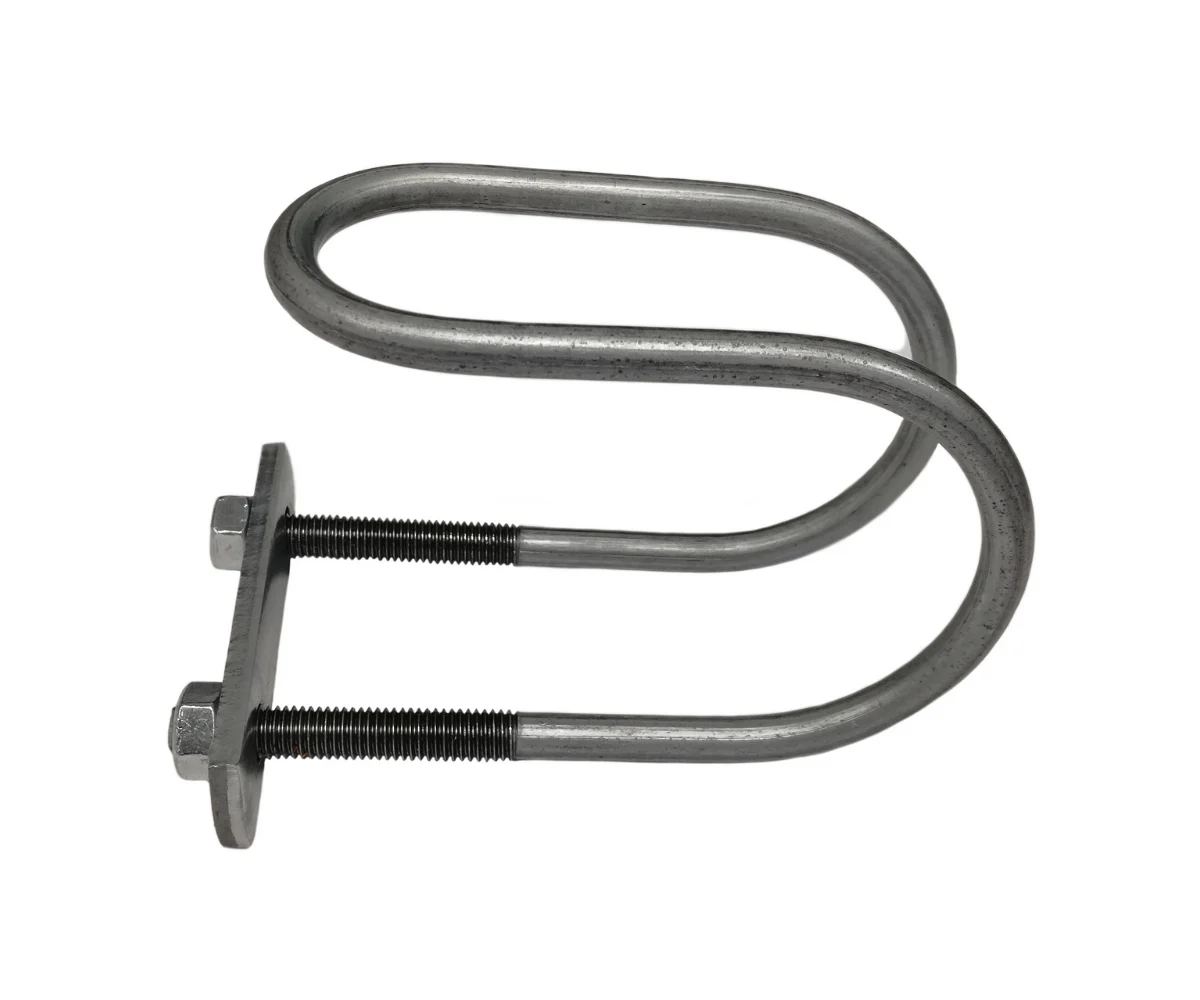 Opaska z pręta 35mm x 3/4″ (35x26,9 mm) z nakrętkami 8 mm i blaszką - obrazek 1