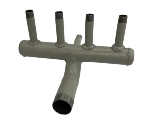 Grzebień grzewczy L=30 cm na 4 wyjścia 1/2″ + odpowietrznik 1/2″