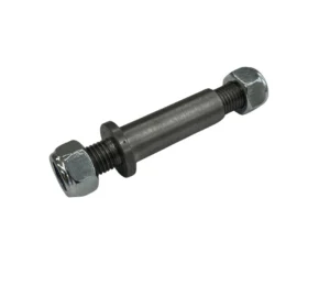 Wałek z nakrętkami do koła gumowego 160x44 mm z łożyskiem do belki zraszającej