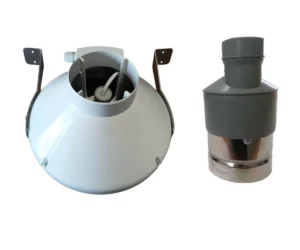 Wentylator do pompowania folii z zaworem i redukcją 110x50 mm