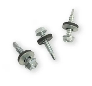 Wkręty do poliwęglanu 4,8 mm x 25 mm z podkładką gumową